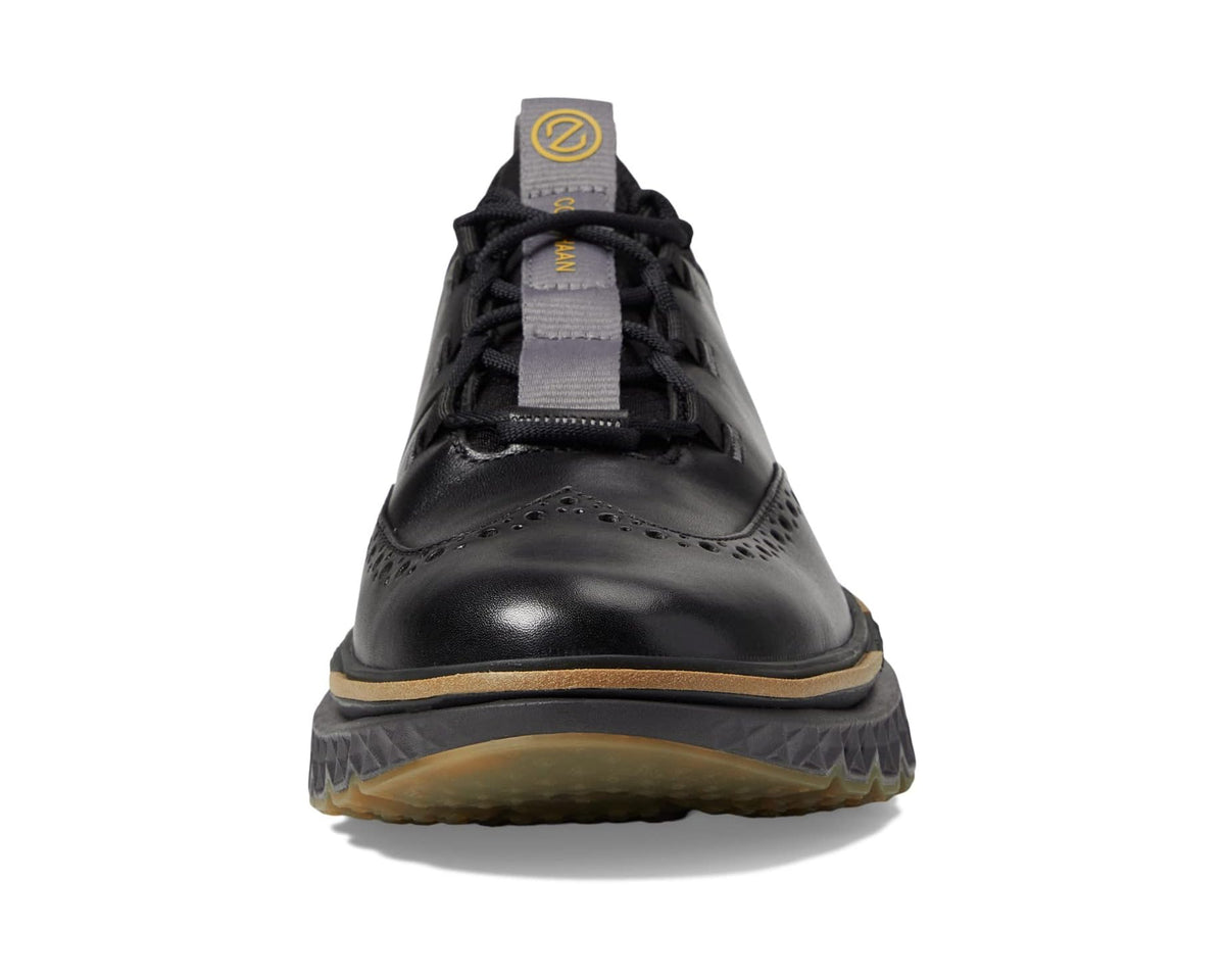 Men's Cole Haan 5.Zerogrand Wingtip Oxford Black/Pavement - Eurostride