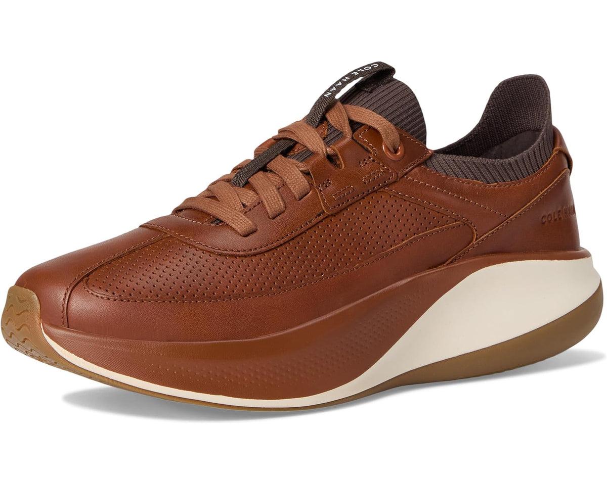 Men's Cole Haan Grandpro All Day Leather Runners Brit Tan/Dark Chocolate/Natural - Eurostride