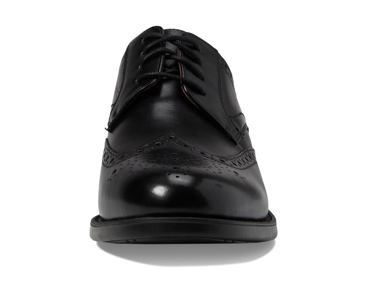 Men's Florsheim Midtown Wingtip Oxford Black Smooth - Eurostride
