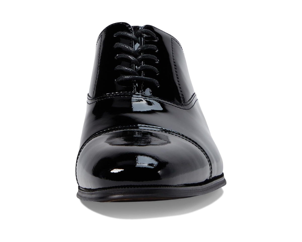 Men's Florsheim Tux Cap Toe Oxford Black Patent - Eurostride