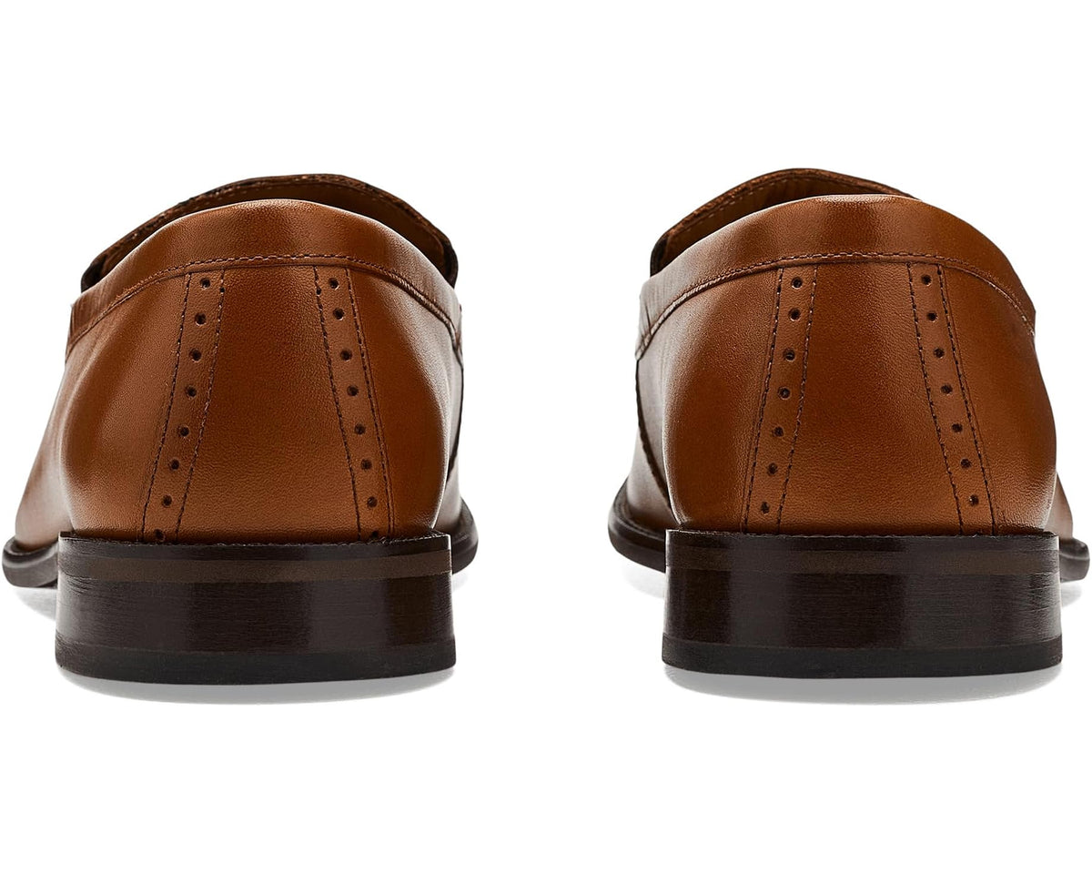 Men's Johnston & Murphy Burke Venetian Loafer Brown Full Grain - Eurostride