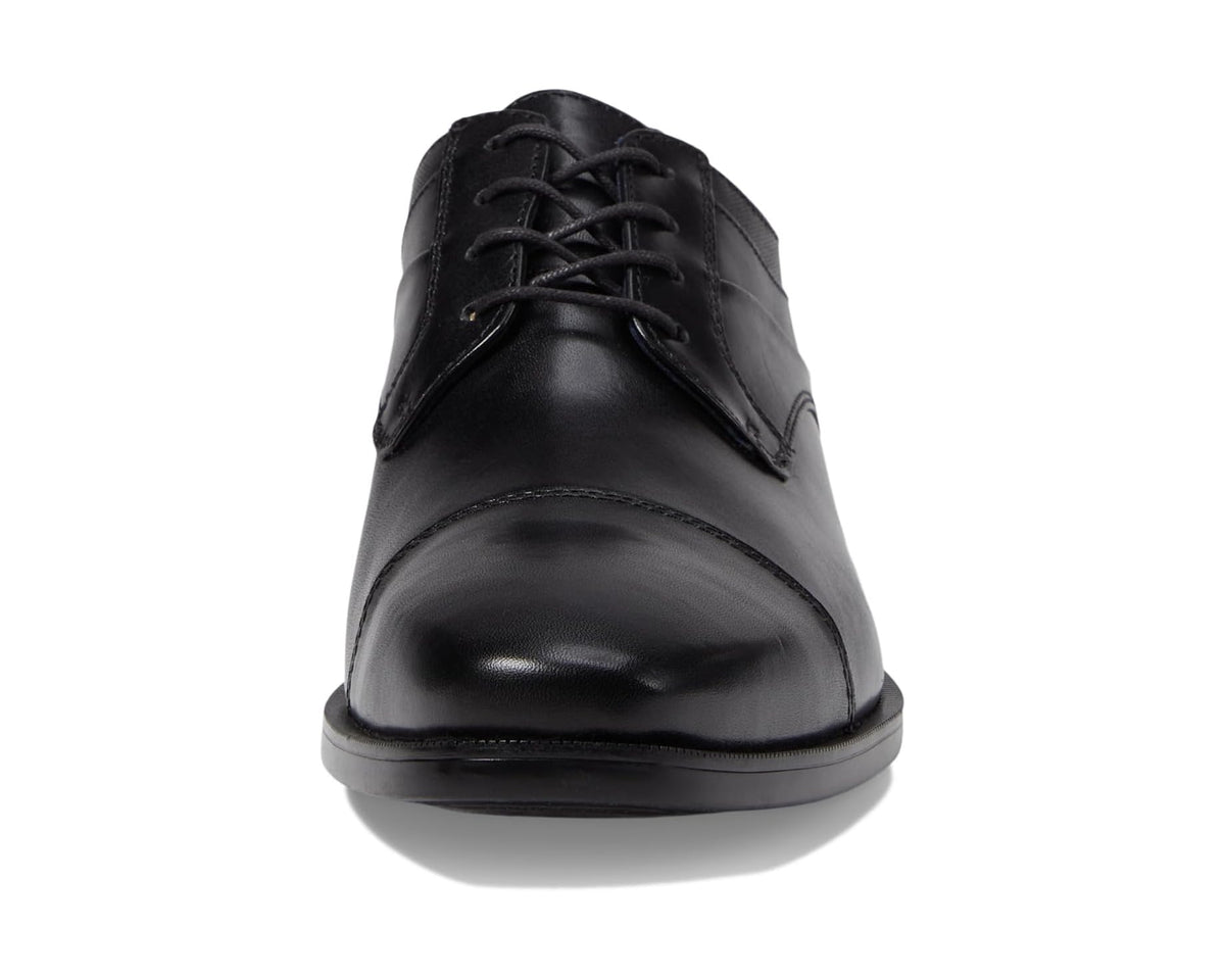 Men's Johnston & Murphy Gibbons Cap Toe Black Full Grain - Eurostride