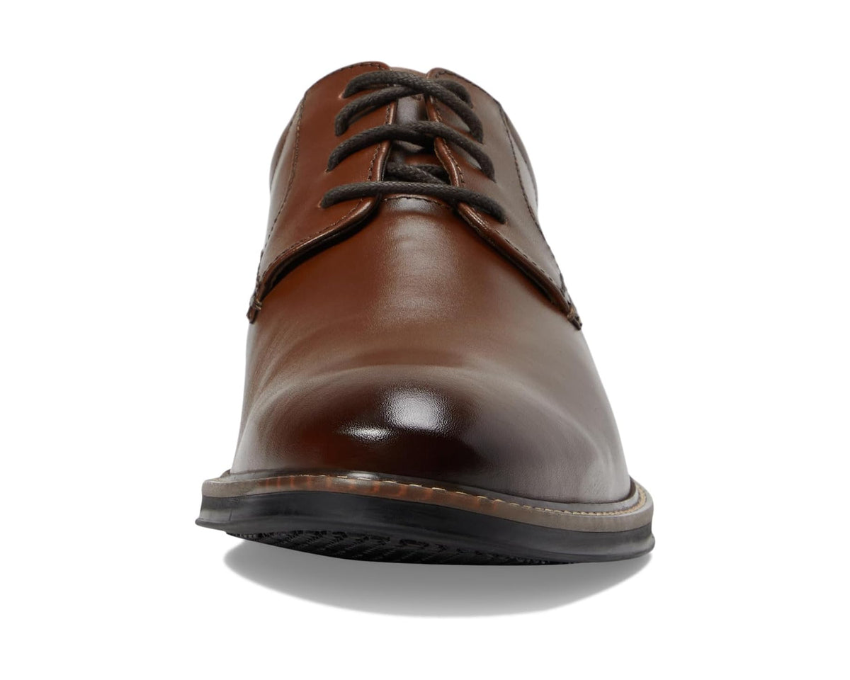 Men's Nunn Bush Calderone Plain Toe Oxford Cognac - Eurostride