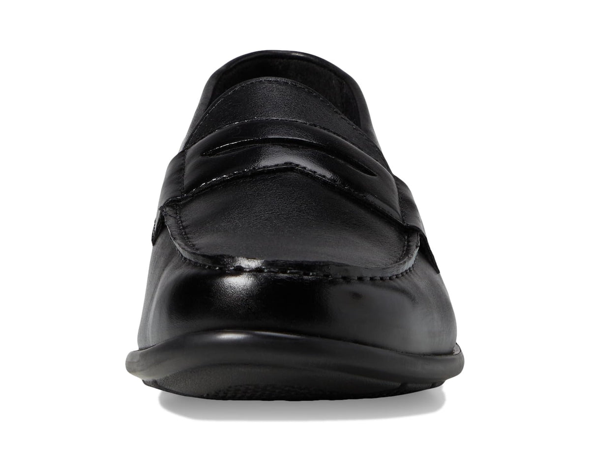 Men's Nunn Bush Drexel Moc Toe Penny Loafer with KORE Walking Comfort Technology Black - Eurostride