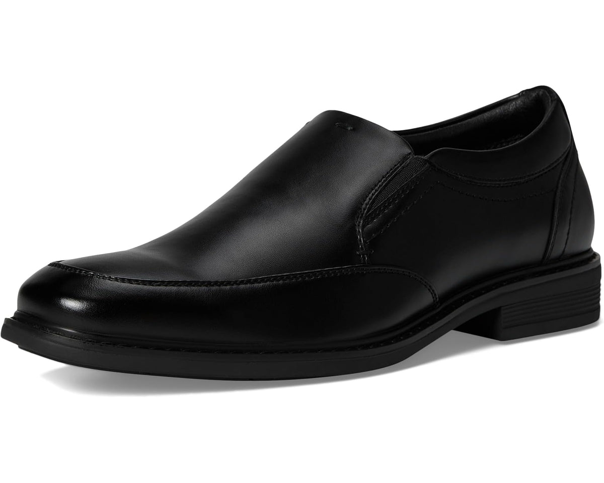 Men's Nunn Bush Jarvis Moccasin Toe Slip-On Dress Casual Business Loafers Black - Eurostride