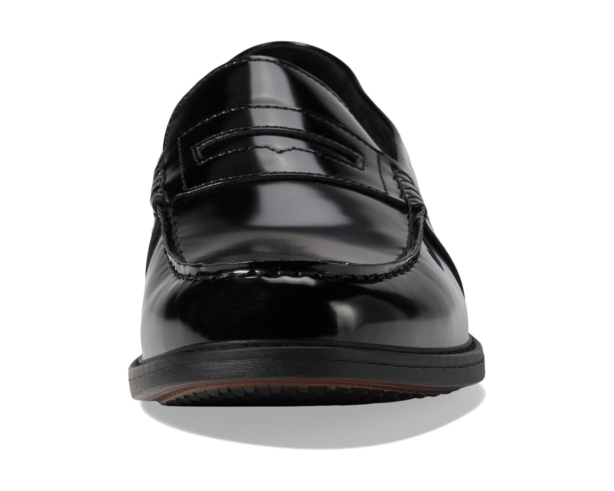 Men's Nunn Bush Lincoln Penny Loafer Black Polished - Eurostride