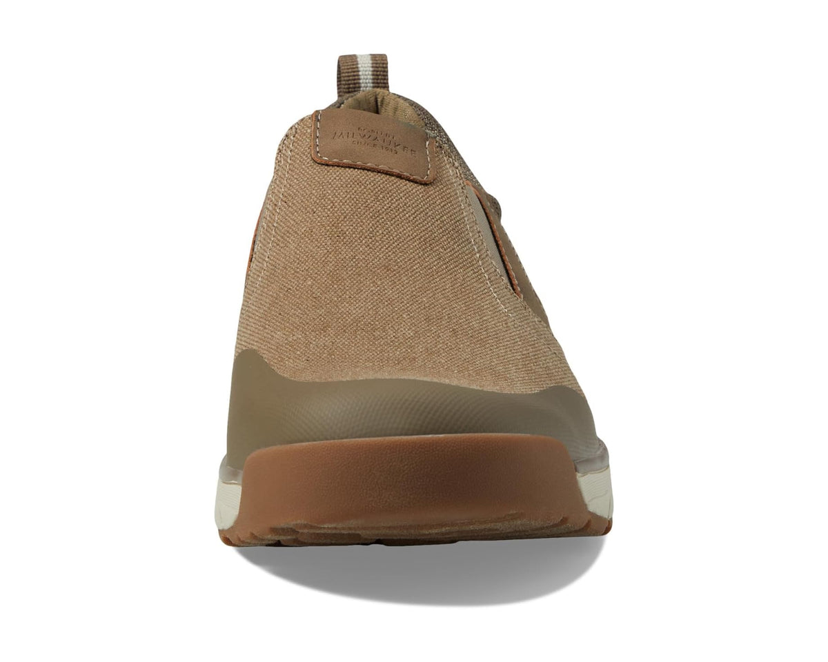 Men's Nunn Bush Sedona Canvas Moccasin Toe Slip-On Comfortable Lightweight Loafer With Memory Foam Stone - Eurostride