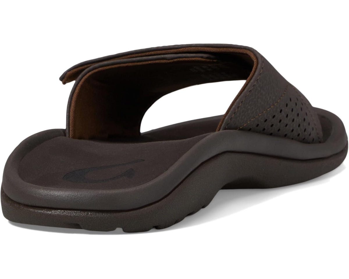 Men's OluKai Nalu Slide Dark Java/Dark Java - Eurostride