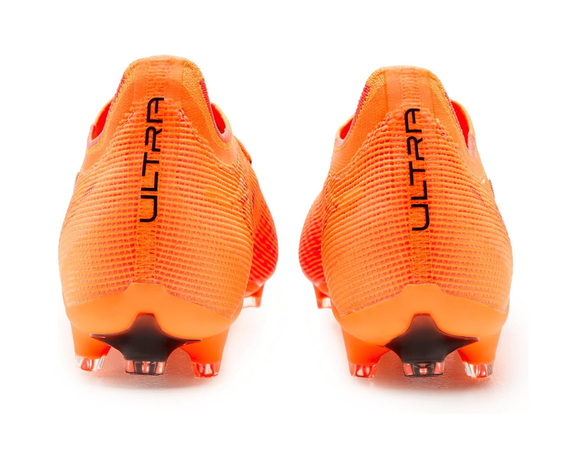 Men's PUMA Ultra 6 Pro Firm, Artificial Ground Soccer Cleats Heat Fire/Black/Glowing Red - Eurostride