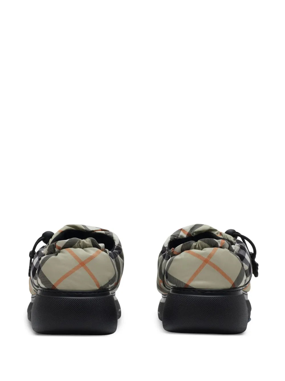 Burberry Check Pattern Pillow Mules
