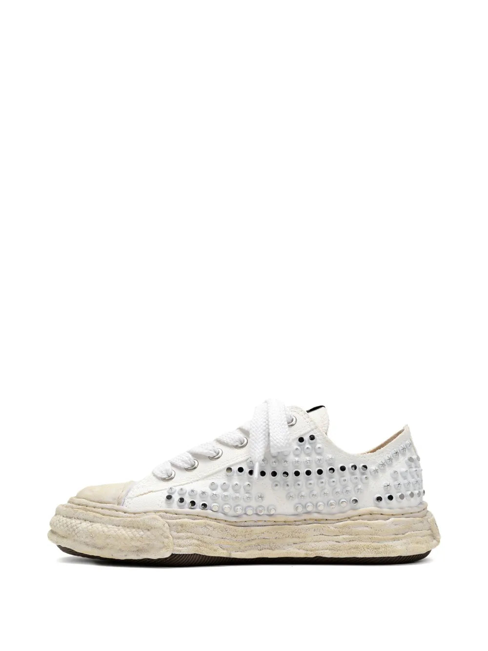 Maison Mihara Yasuhiro Studded Canvas Low-Top Sneakers