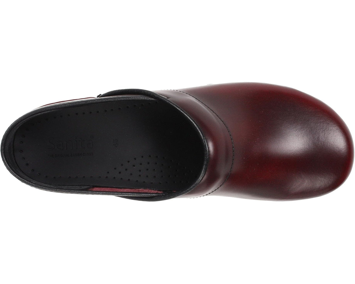 Men's Sanita Professional Cabrio Bordeaux Brush Off Leather