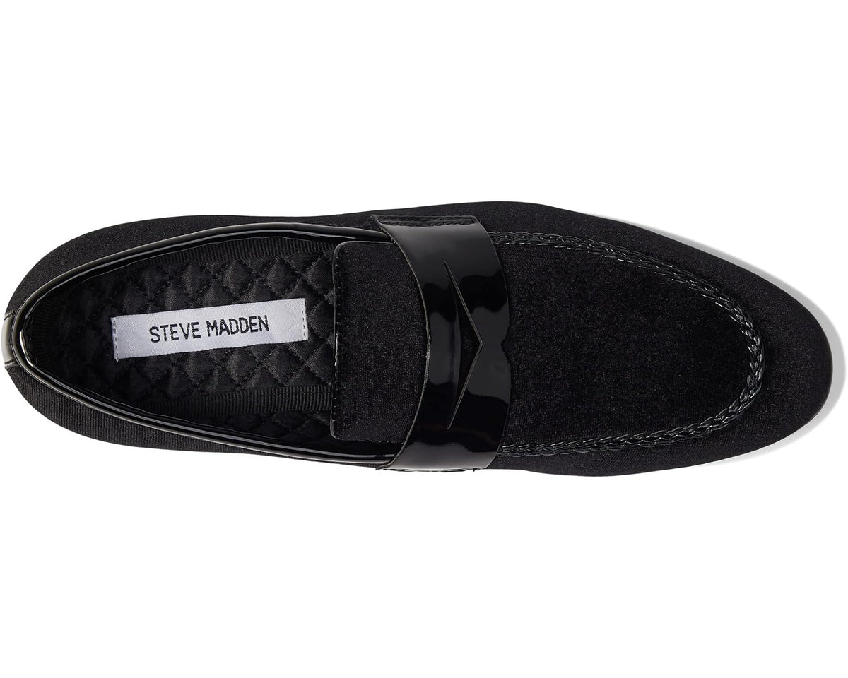 Men's Steve Madden Crescent Black Velvet