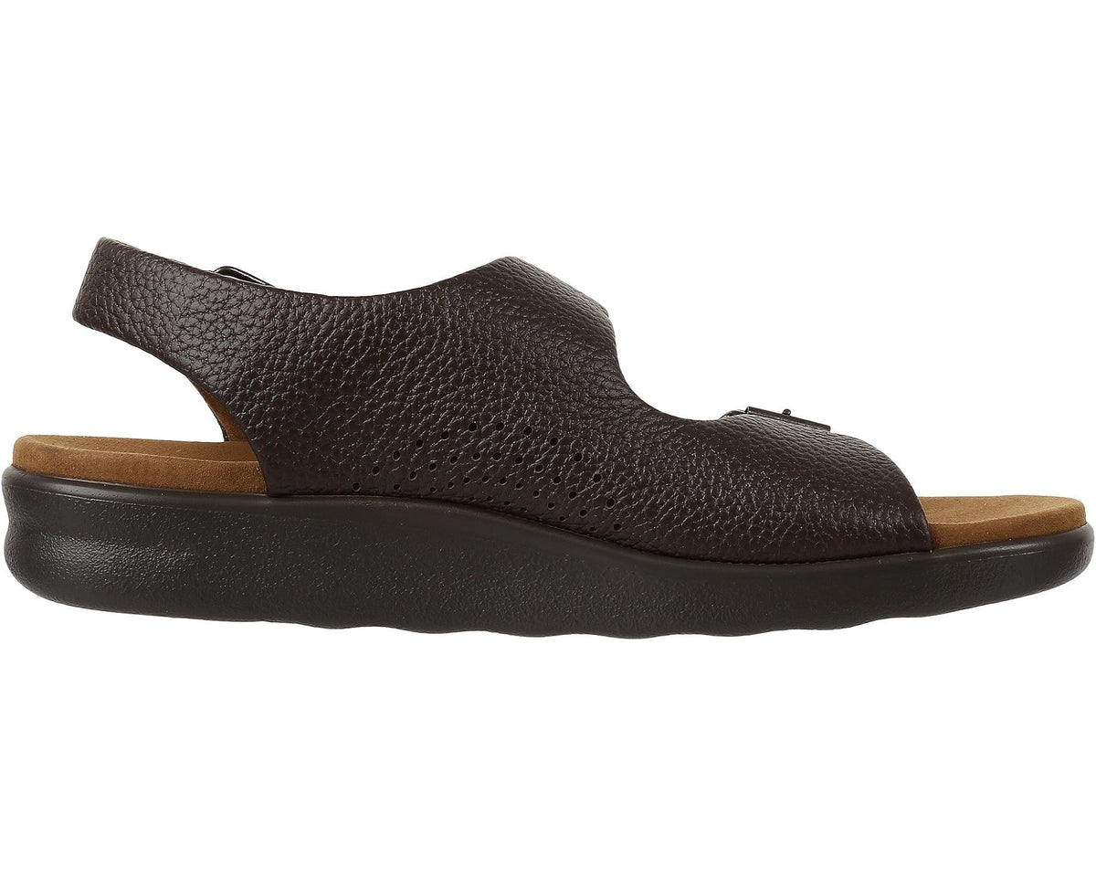 Men's SAS Bravo Adjustable Comfort Sandal Brown