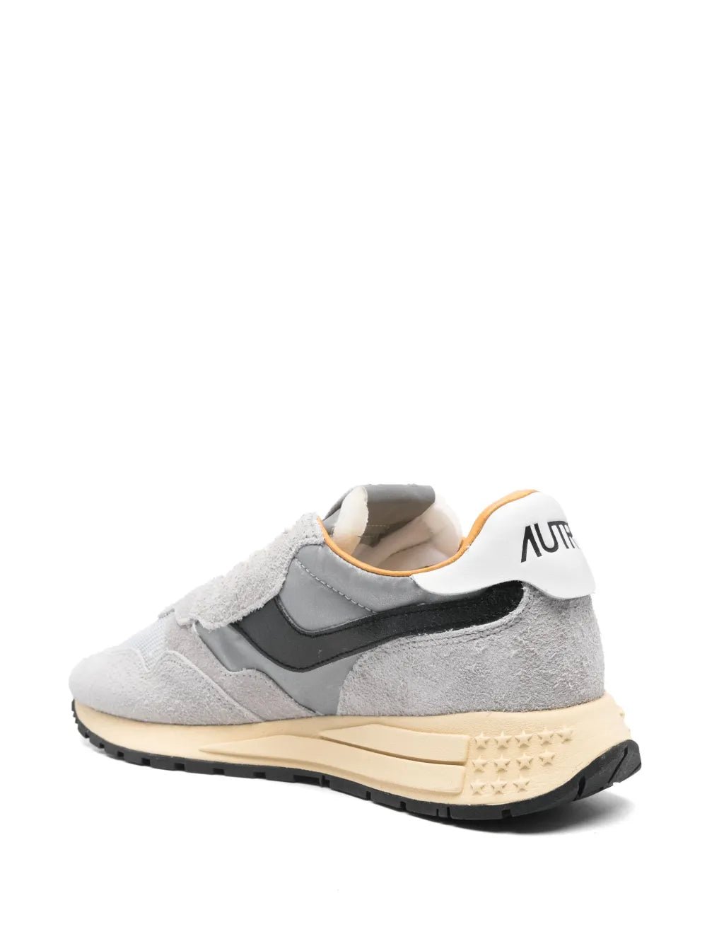 Autry Reelwind Low Sand Cracked Leather And Nylon Sneakers - Eurostride