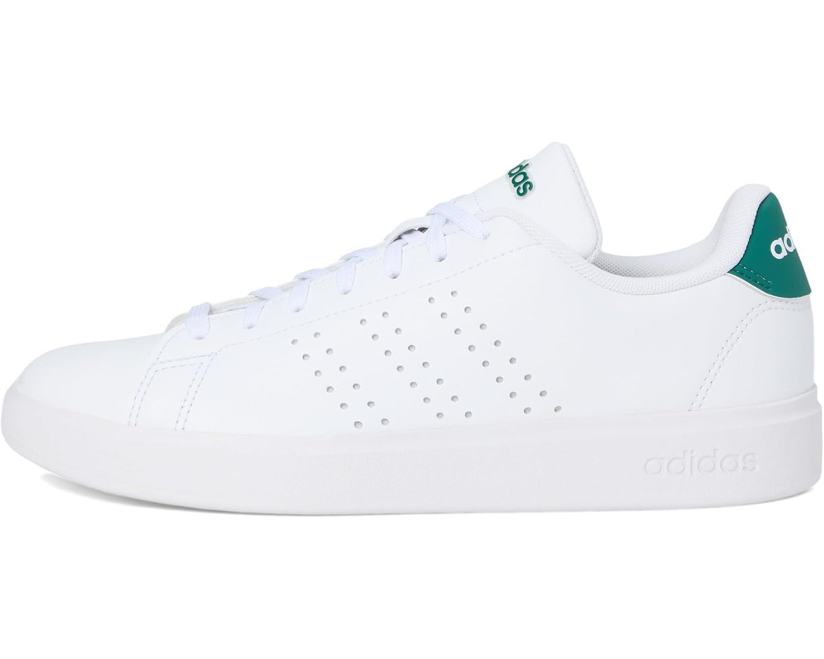 Men's adidas Advantage 2.0 White/Black/Collegiate Green - Eurostride