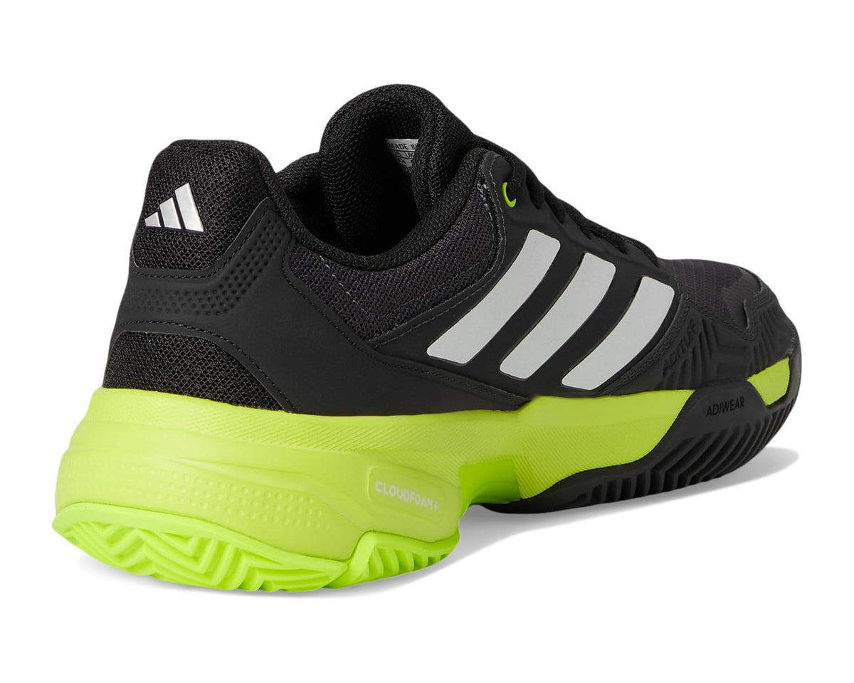 Men's adidas Courtjam Control 3 Tennis Shoe Carbon/Zero Metallic/Lucid Lemon - Eurostride