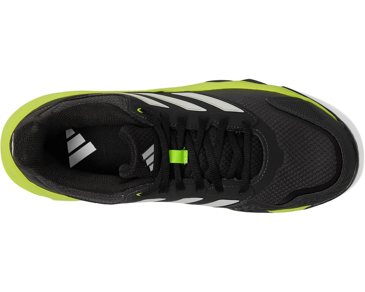Men's adidas Courtjam Control 3 Tennis Shoe Carbon/Zero Metallic/Lucid Lemon - Eurostride