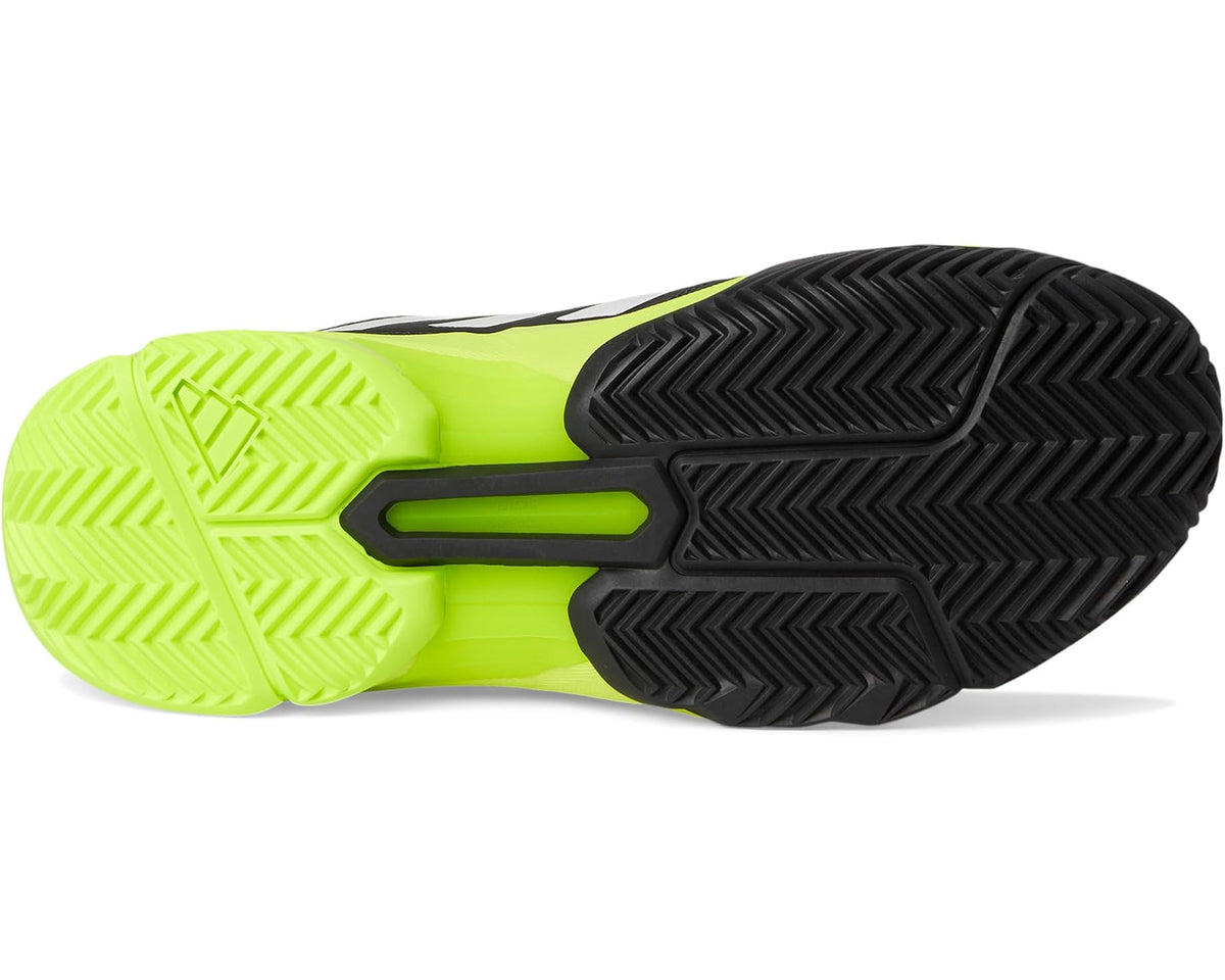 Men's adidas Courtjam Control 3 Tennis Shoe Carbon/Zero Metallic/Lucid Lemon - Eurostride