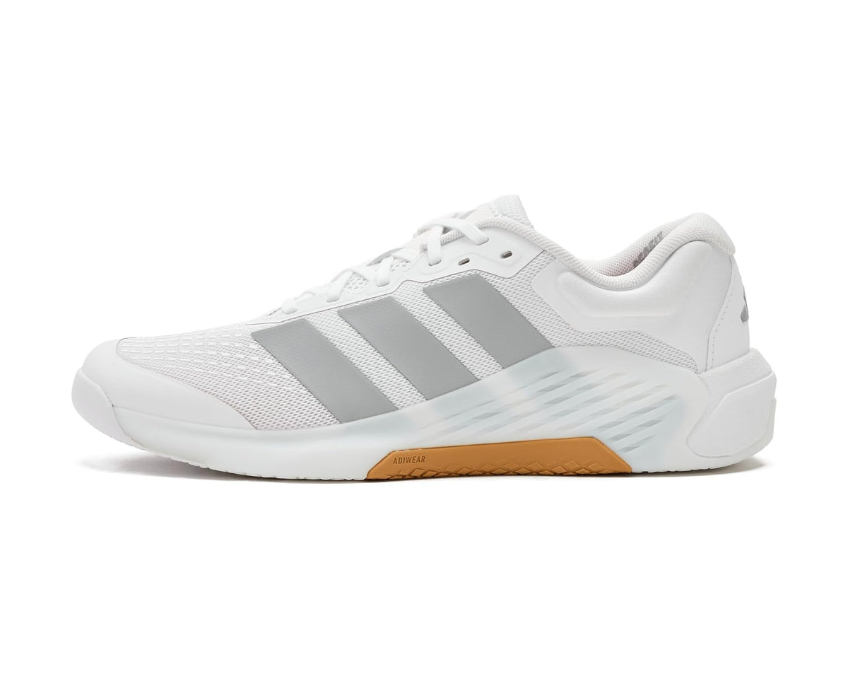Men's adidas Dropset 4 Power Trainer Training Shoes White/Halo Silver/White - Eurostride