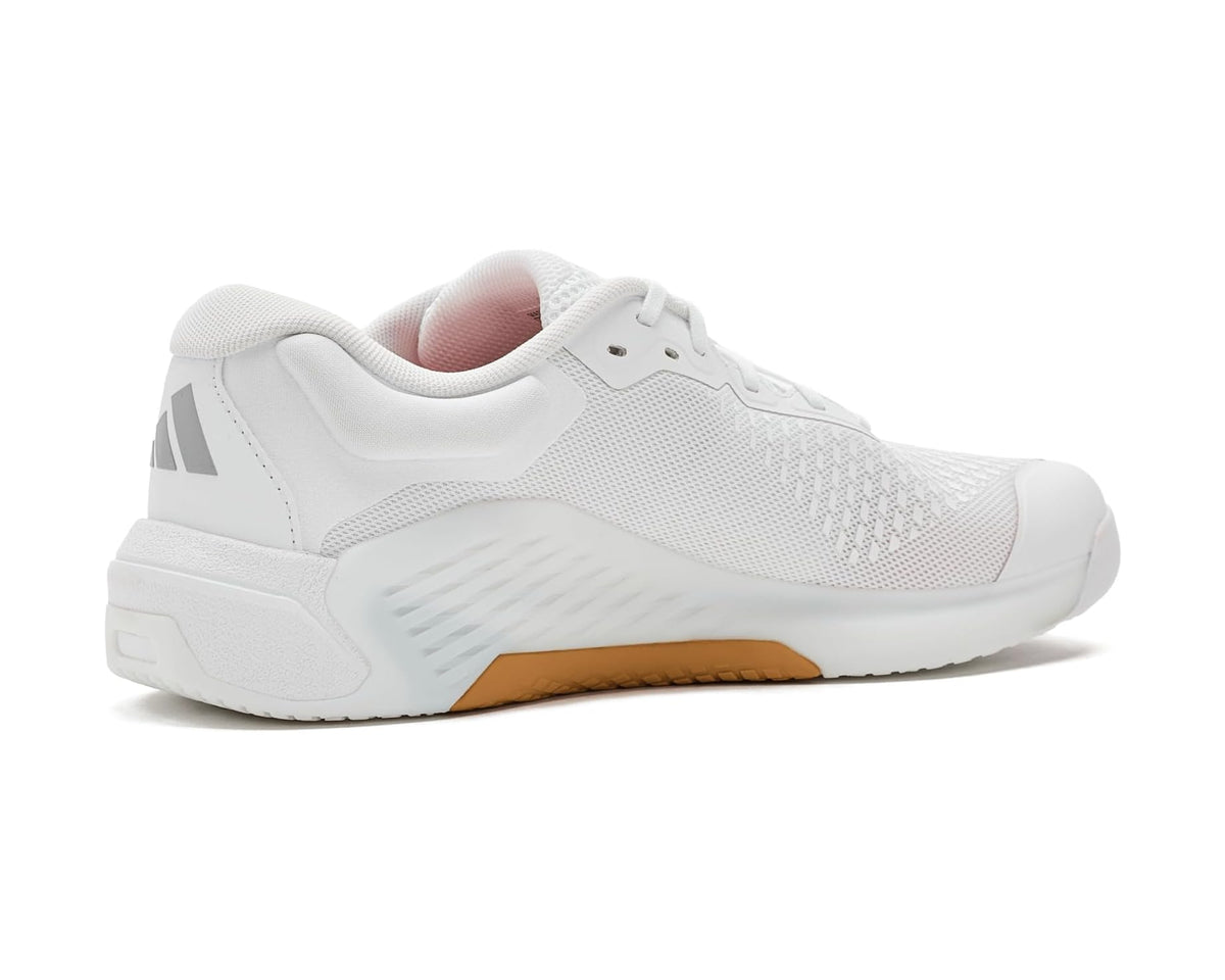 Men's adidas Dropset 4 Power Trainer Training Shoes White/Halo Silver/White - Eurostride