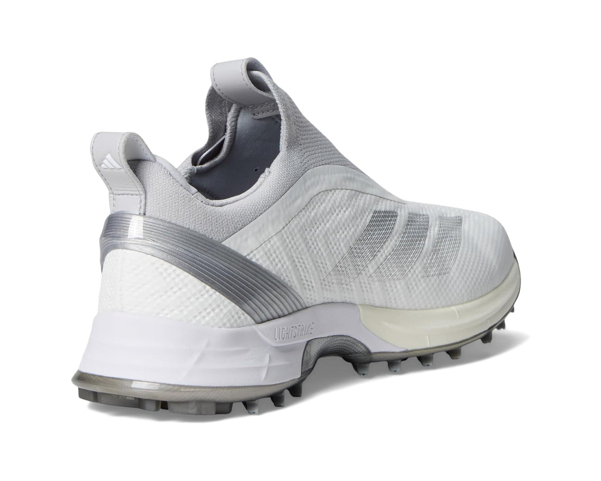 Men's adidas Golf Adizero ZG BOA Spikeless Golf Shoes Footwear White/Silver Metallic/Light Solid Grey - Eurostride