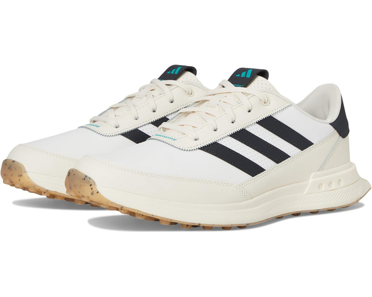 Men's adidas Golf S2G 24 Leather Spikeless Golf Shoes Footwear White/Carbon/Chalk White - Eurostride