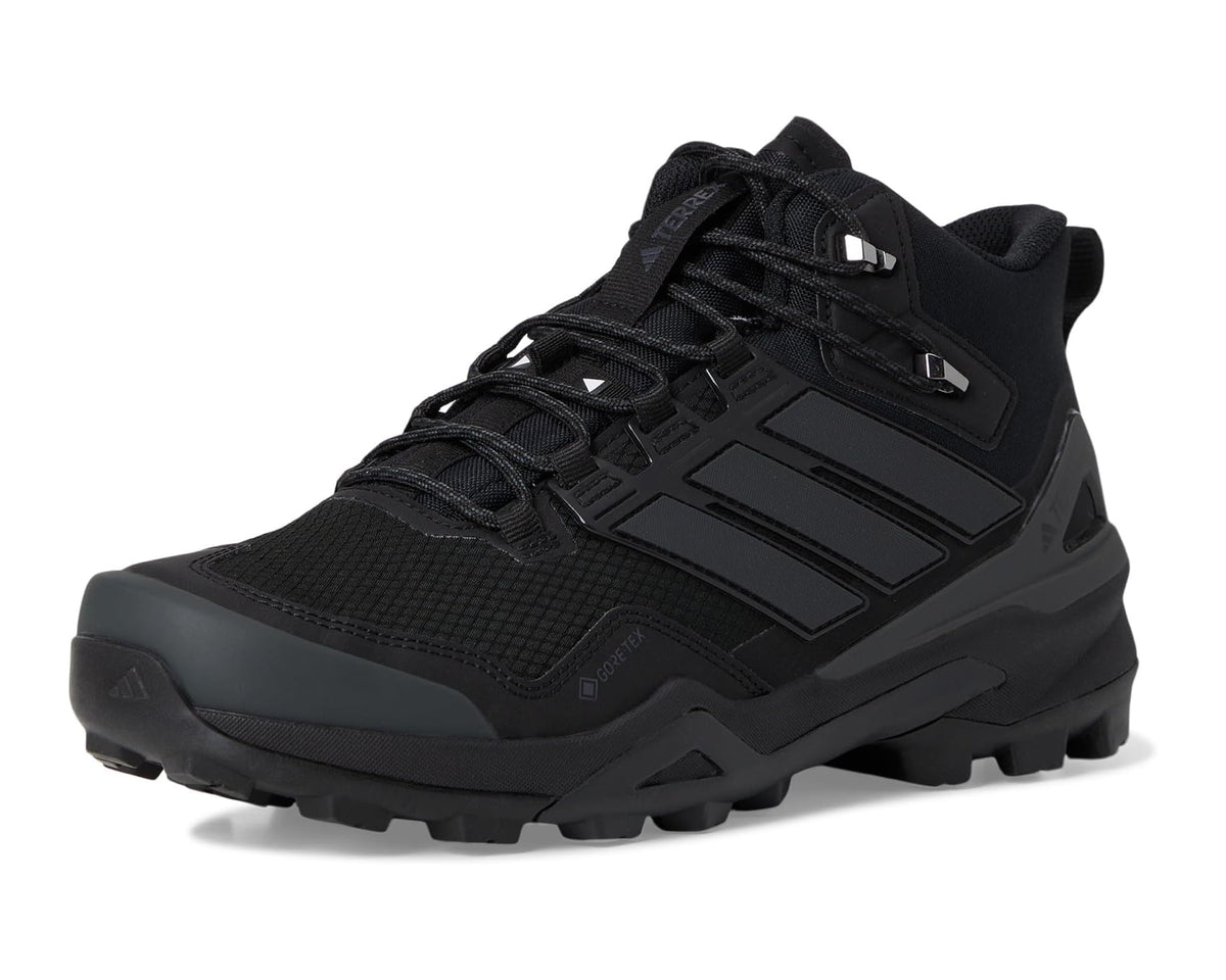 Men's adidas Outdoor Terrex Skychaser GORE-TEX® Mid Top Hiking Shoes Black/Black/Carbon - Eurostride