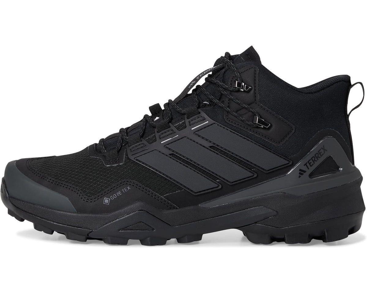 Men's adidas Outdoor Terrex Skychaser GORE-TEX® Mid Top Hiking Shoes Black/Black/Carbon - Eurostride
