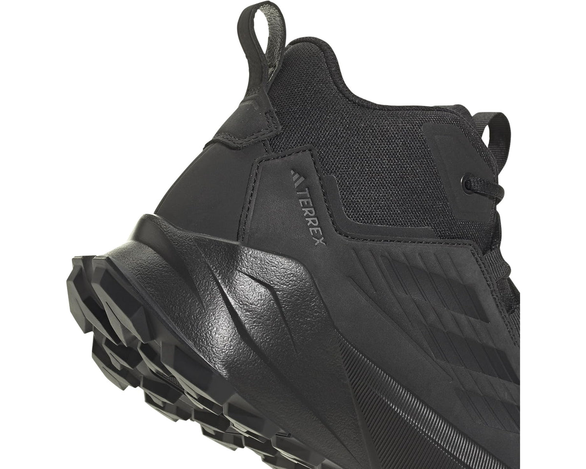 Men's adidas Outdoor Terrex Trailmaker 2 Leather Hiking Shoes Black/Black/Grey - Eurostride