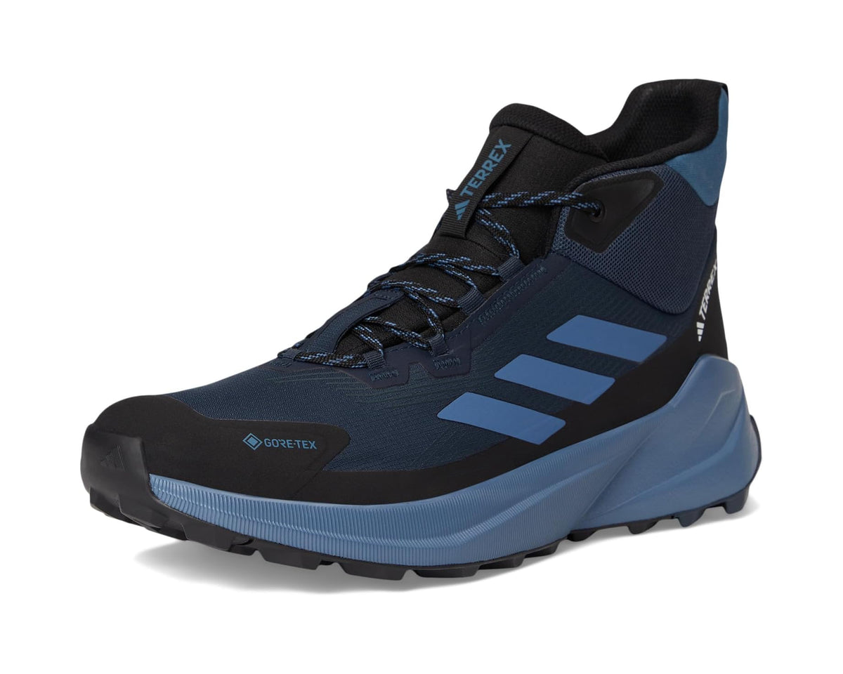 Men's adidas Outdoor Terrex Trailmaker 2.0 Mid Top GORE-TEX® Hiking Shoes Aurora Ink/Wonder Steel/Black - Eurostride