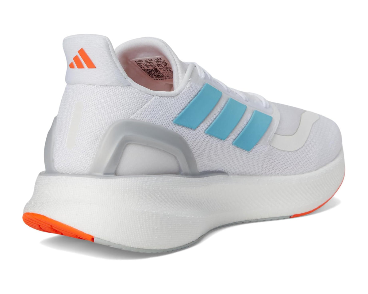 Men's adidas Pureboost 5 Running Shoes White/Preloved Ink/Impact Orange - Eurostride
