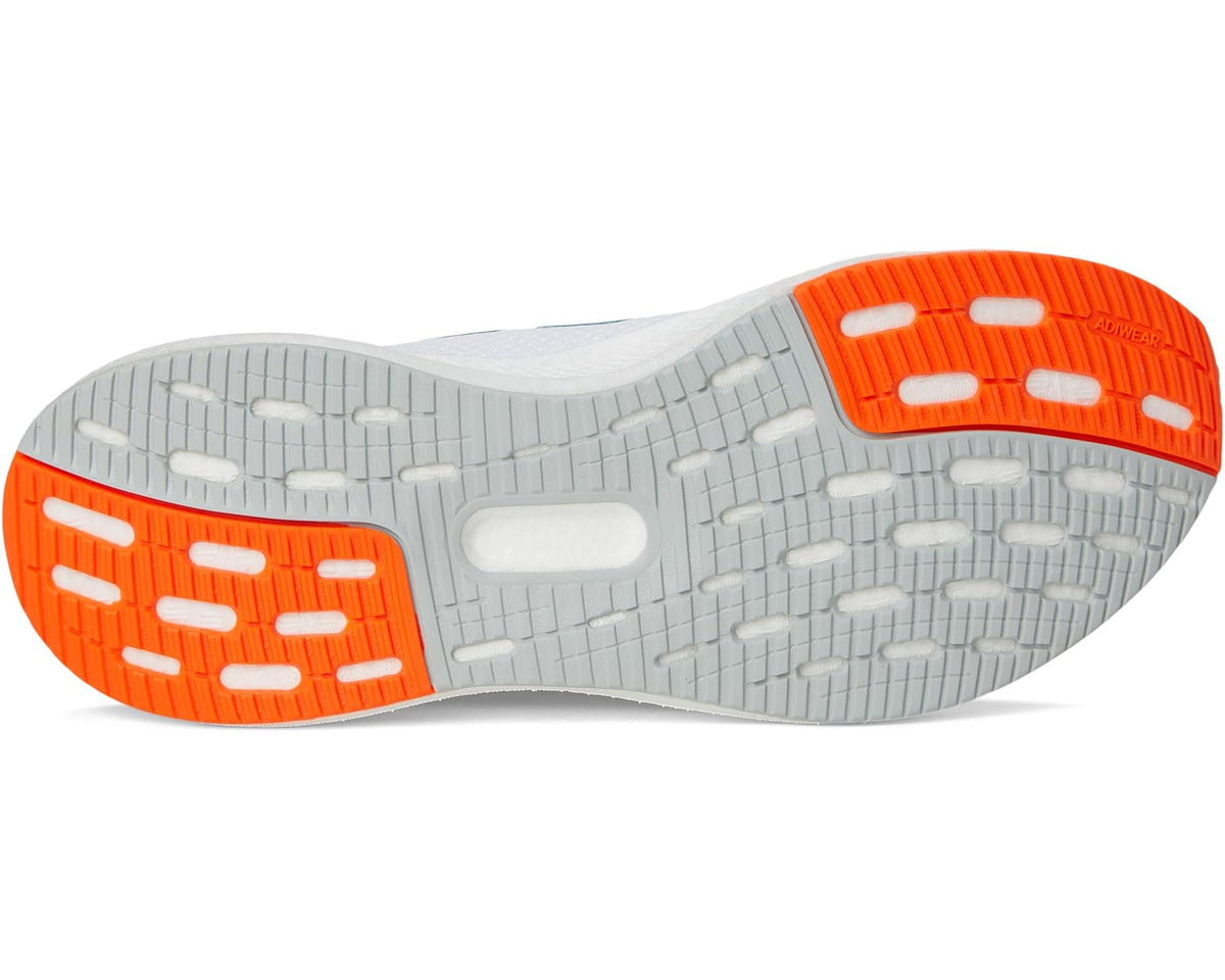 Men's adidas Pureboost 5 Running Shoes White/Preloved Ink/Impact Orange - Eurostride