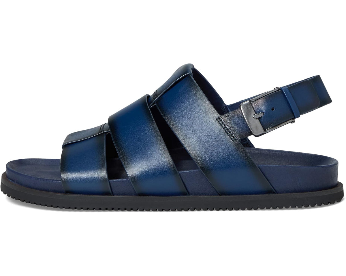 Men's Allen Edmonds Damien Fisherman Sandals Navy Leather - Eurostride