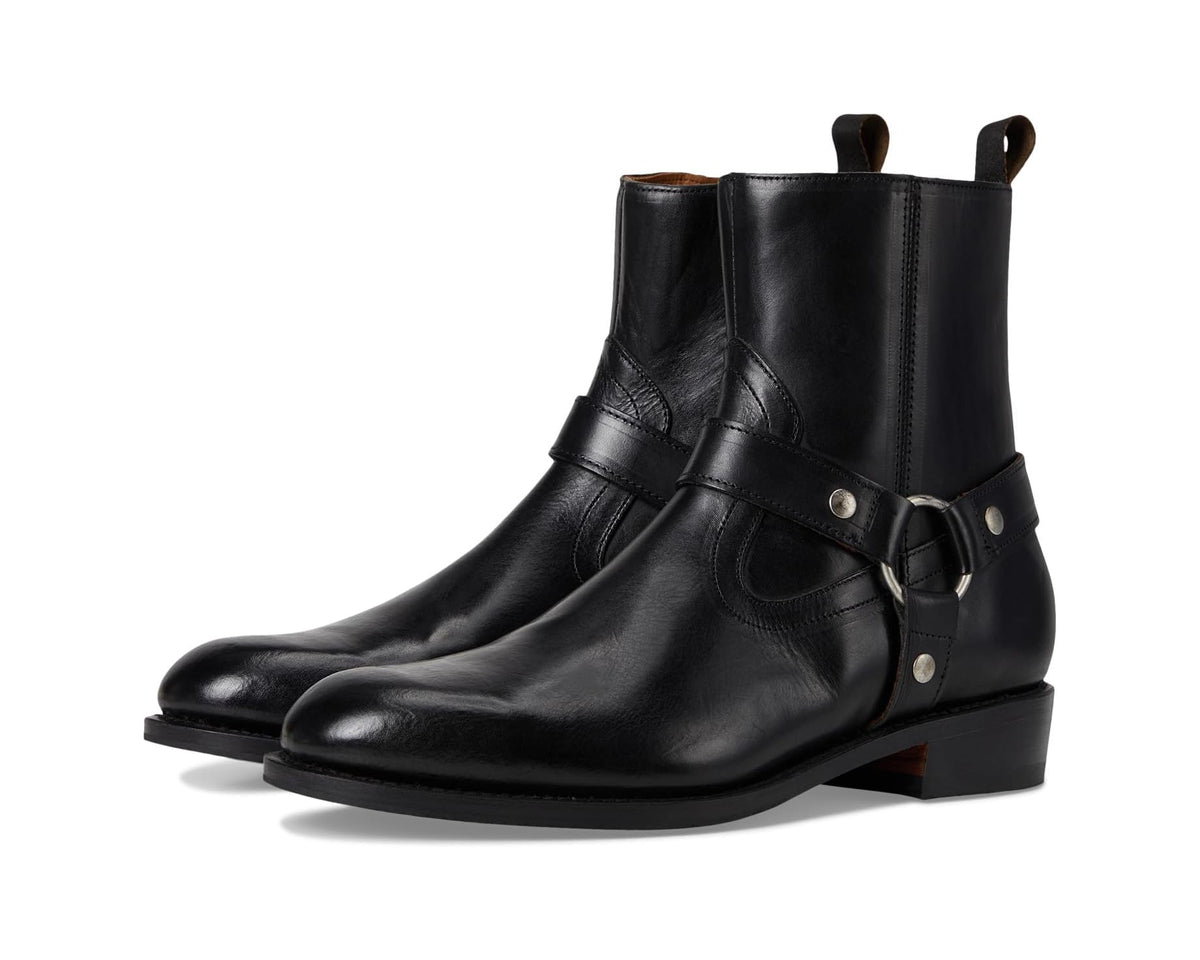 Men's Allen Edmonds Durango Zip Short Boots Black - Eurostride