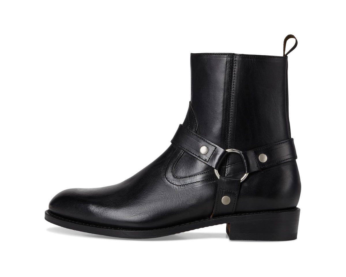 Men's Allen Edmonds Durango Zip Short Boots Black - Eurostride