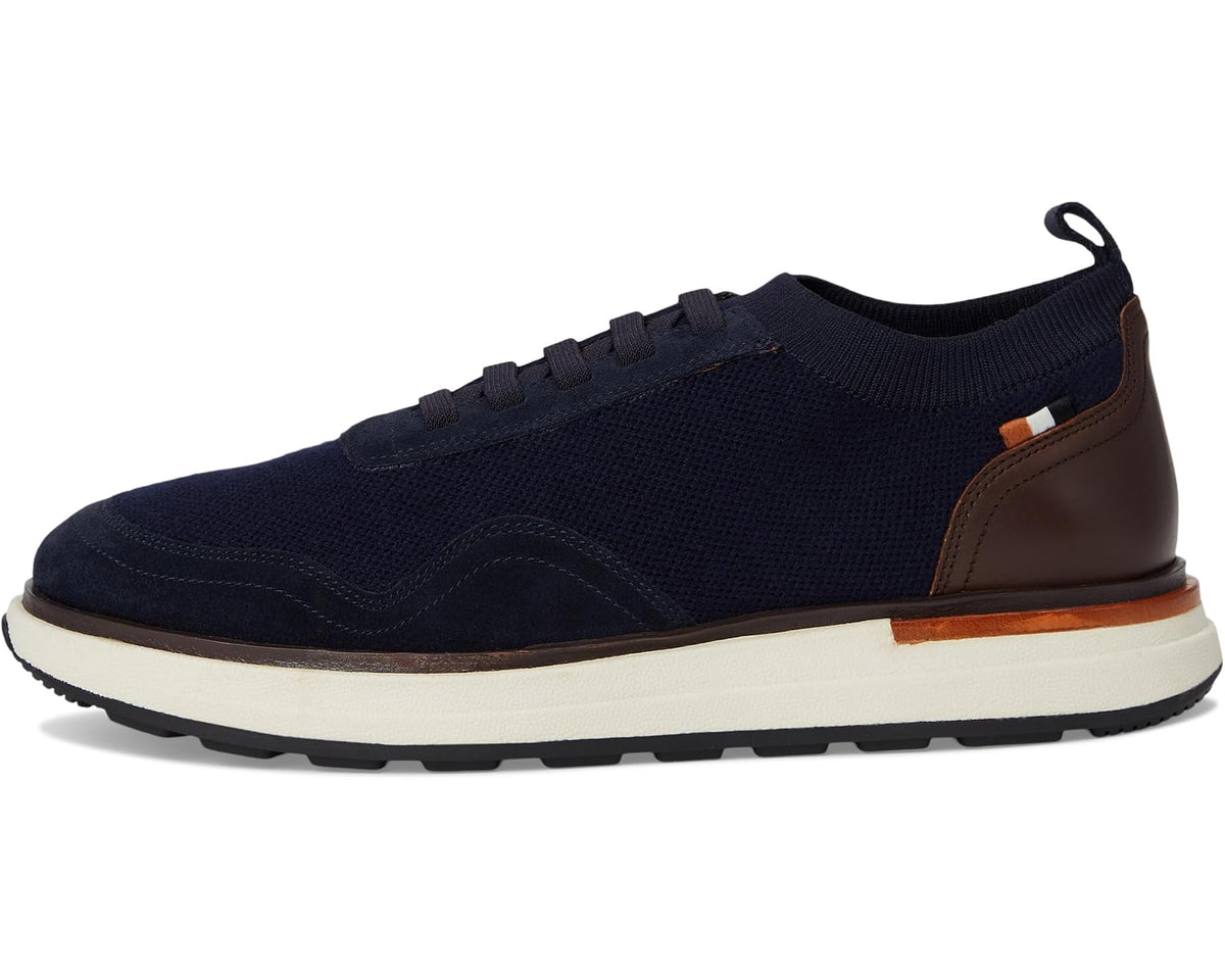 Men's Allen Edmonds Easton Slip-on Shoes Navy Knit Wool & Leather - Eurostride