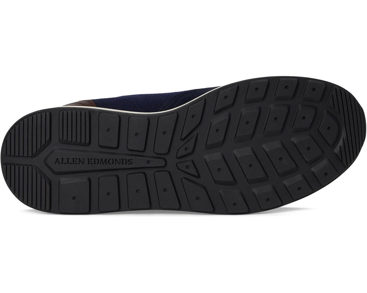 Men's Allen Edmonds Easton Slip-on Shoes Navy Knit Wool & Leather - Eurostride