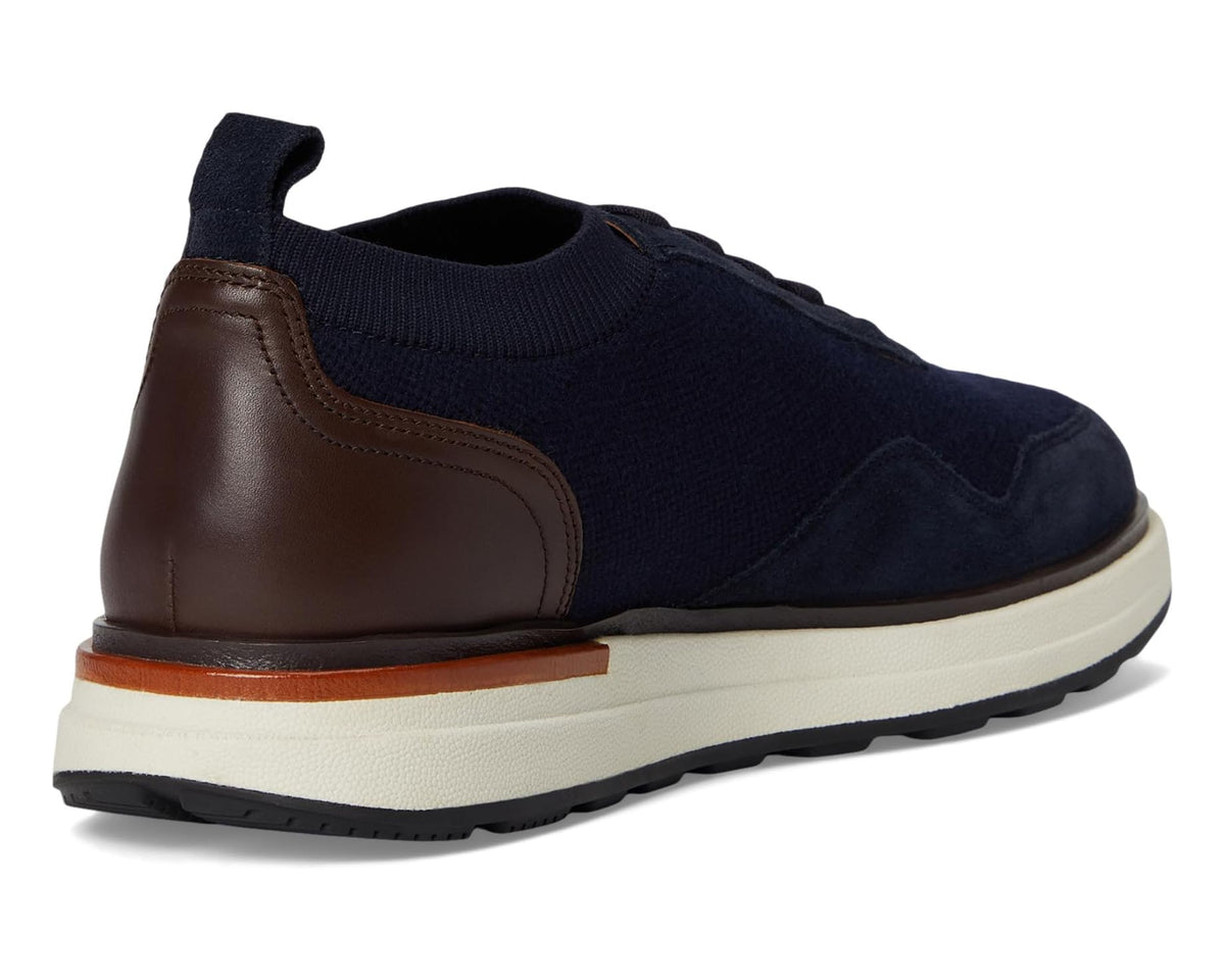 Men's Allen Edmonds Easton Slip-on Shoes Navy Knit Wool & Leather - Eurostride