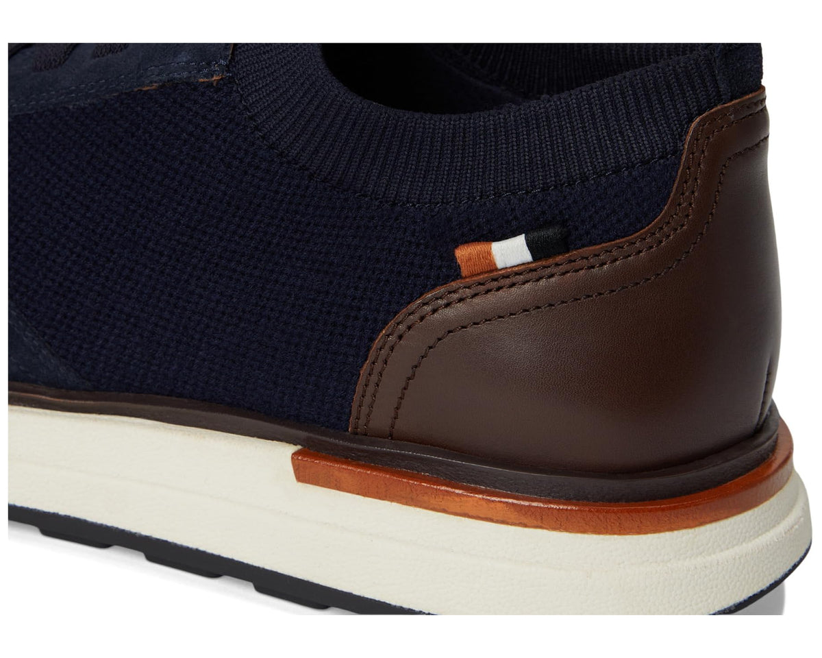Men's Allen Edmonds Easton Slip-on Shoes Navy Knit Wool & Leather - Eurostride