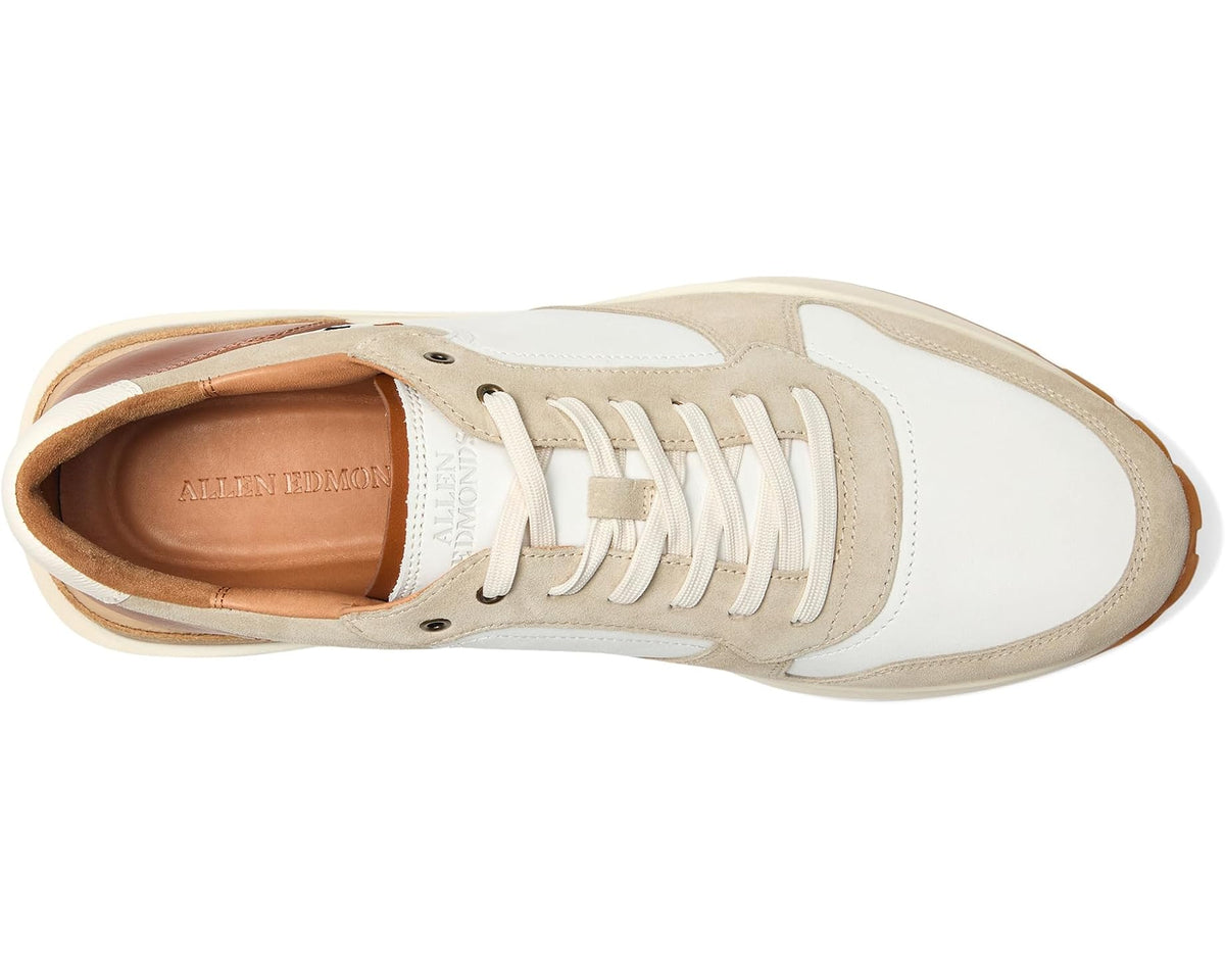 Men's Allen Edmonds Lionel Lace-up Shoes White Leather - Eurostride