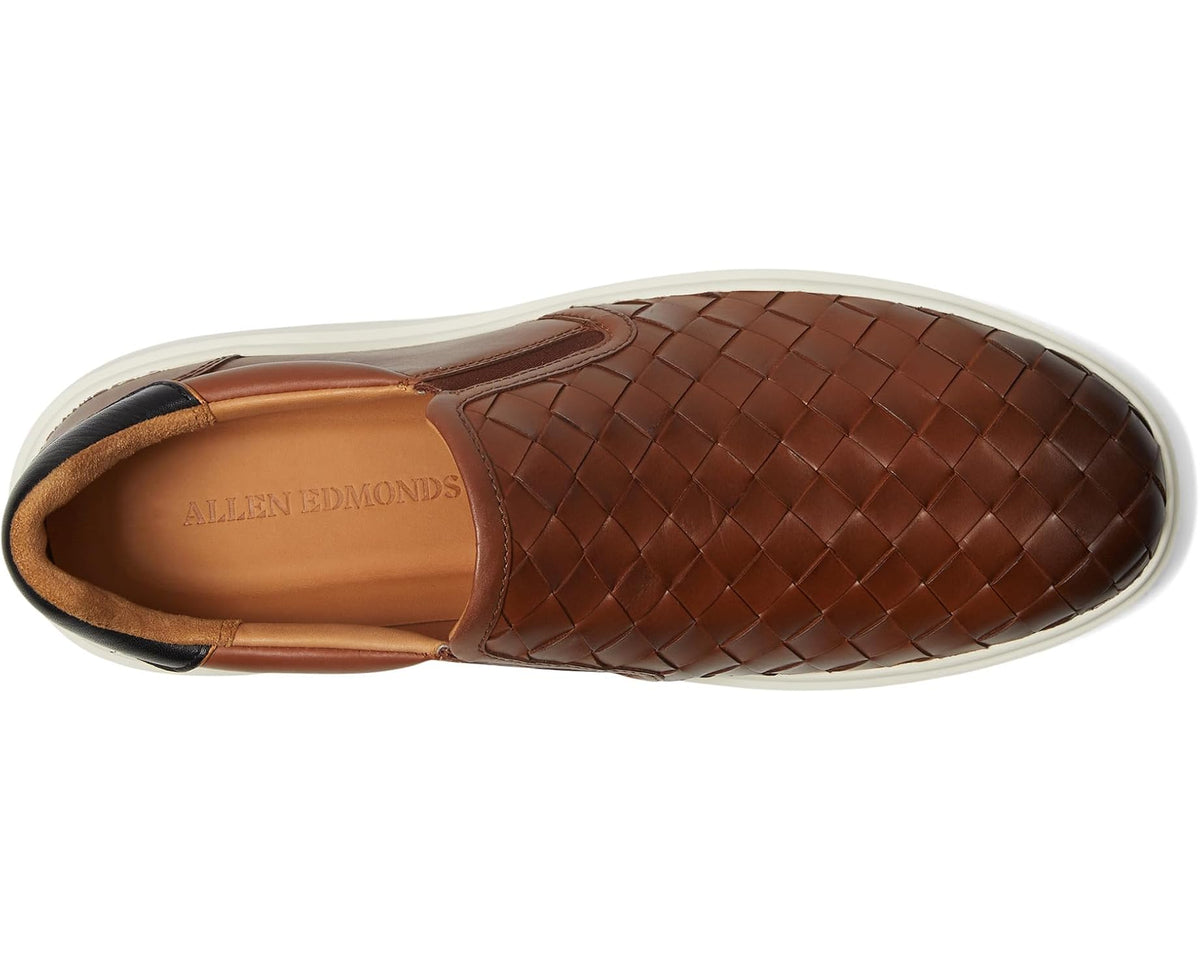 Men's Allen Edmonds Oliverwslip Slip-on Shoes Chili Leather - Eurostride