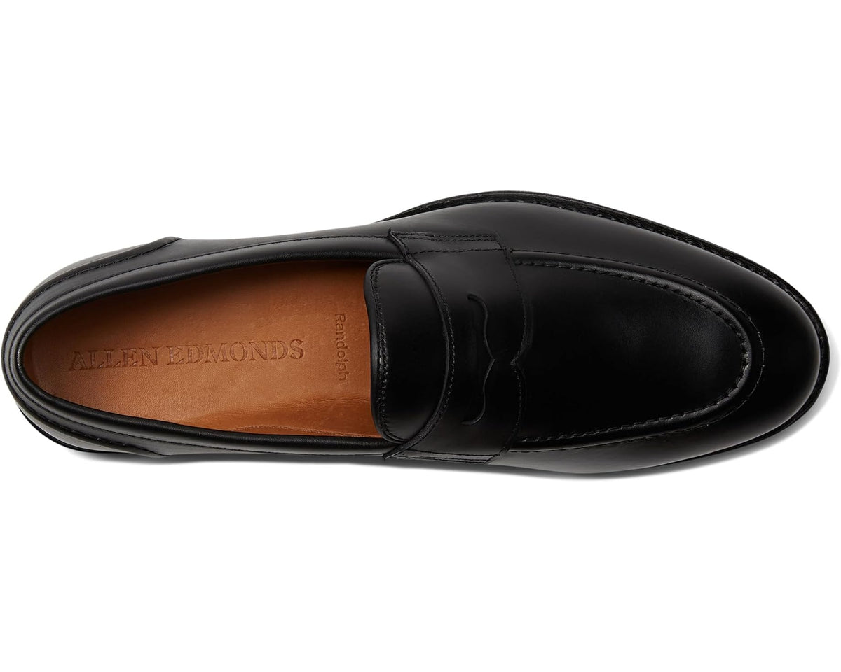 Men's Allen Edmonds Randolph2.0 Penny Loafers Black Leather - Eurostride