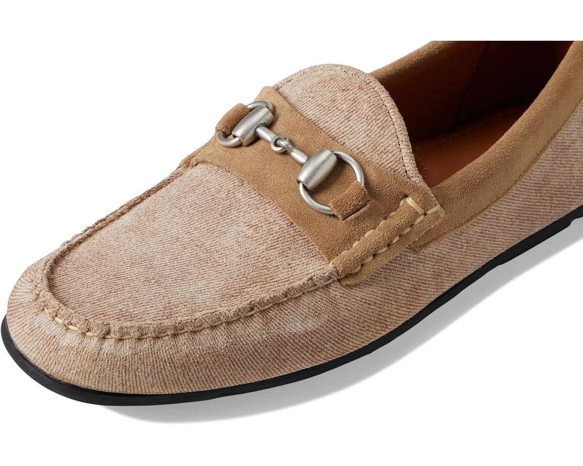 Men's Allen Edmonds Sebastian Loafer/Moc Shoes Bone Suede Mix - Eurostride
