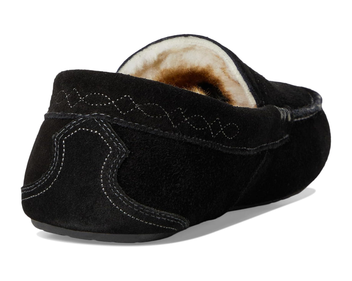 Men's Ariat Clayton Moccasin Slipper Black - Eurostride