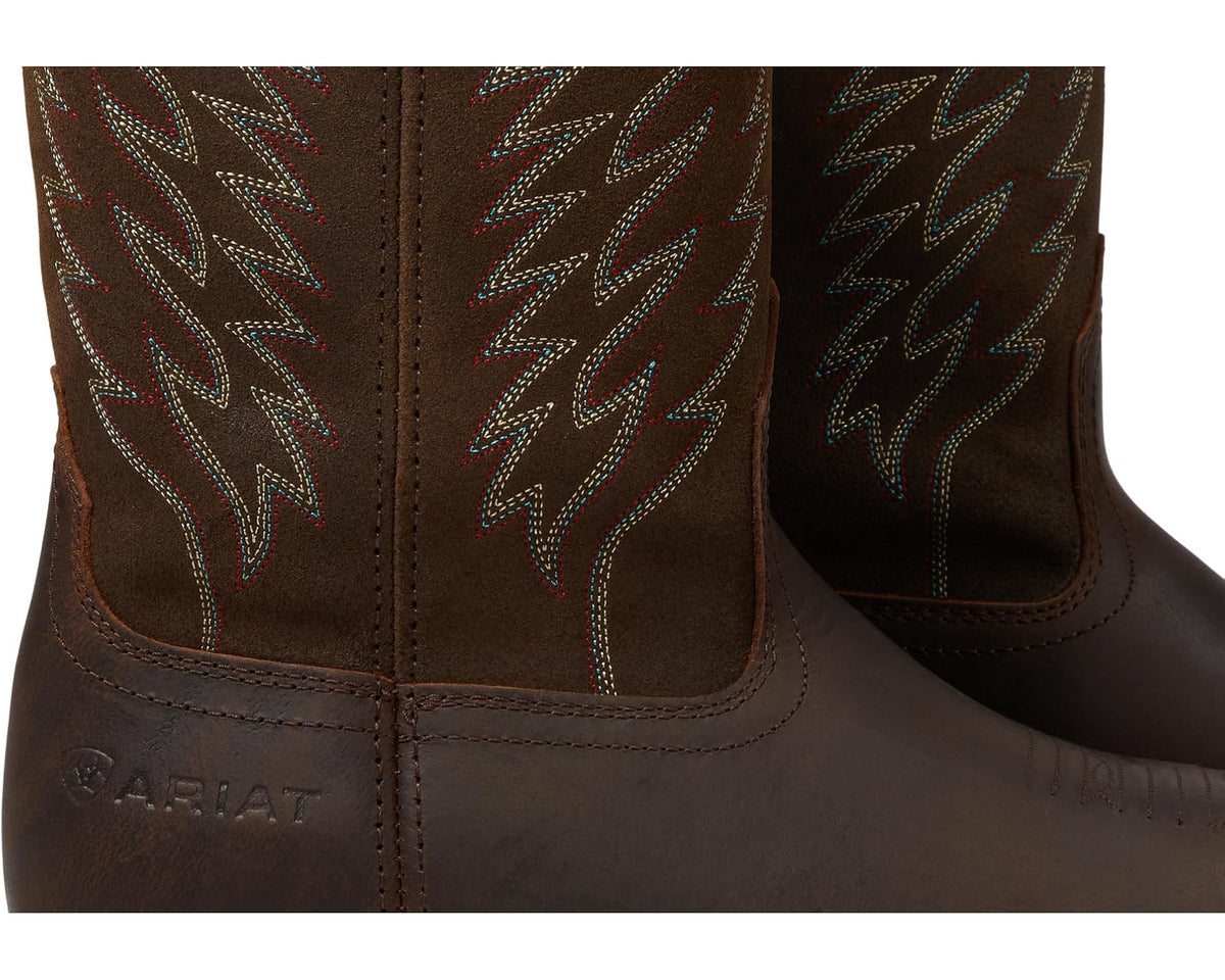 Men's Ariat Groundbreaker Wide Square Toe Brown - Eurostride