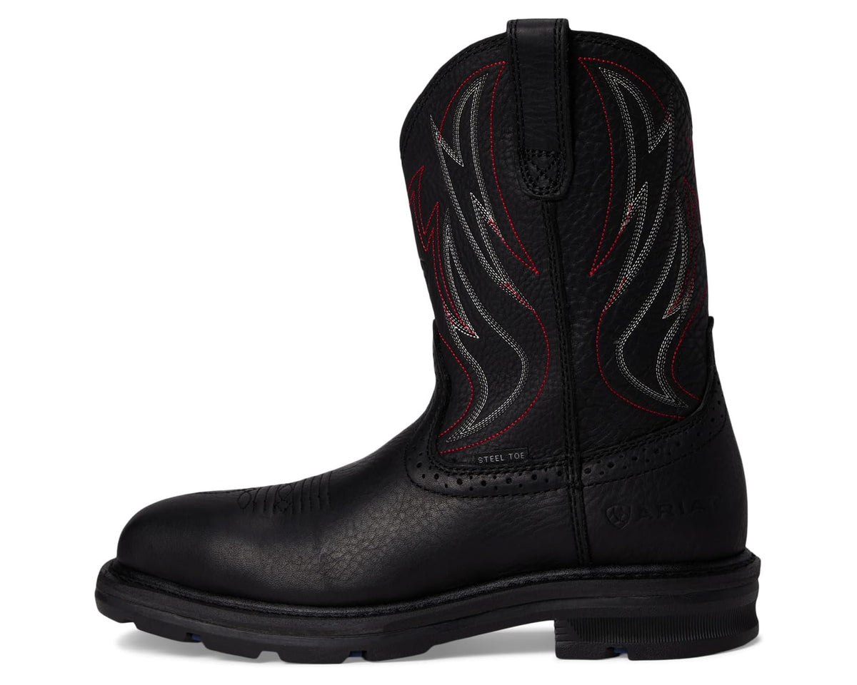 Men's Ariat Sierra Shock Shield Steel Toe Work Boots Black - Eurostride