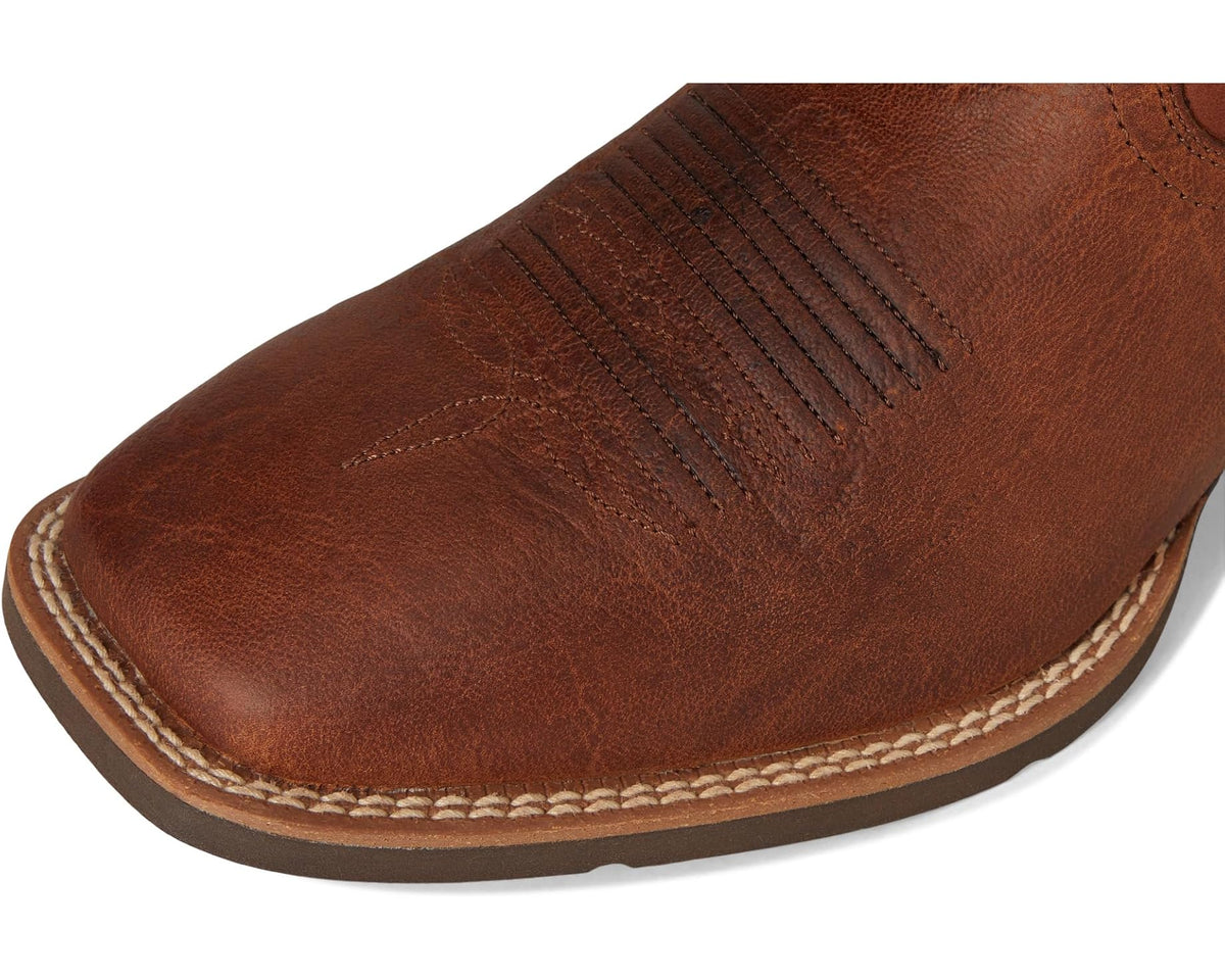 Men's Ariat Sport Rodeo Cowboy Boots Aged Tan Elephant Print - Eurostride