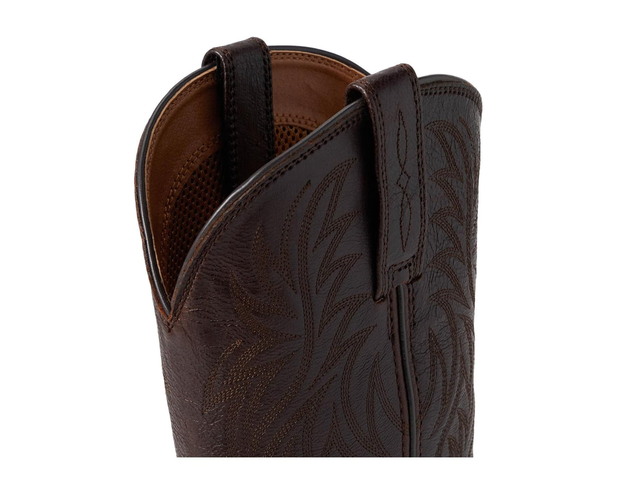 Men's Ariat Sport Wide Square Toe Cowboy Boots Burnished Chocolate - Eurostride