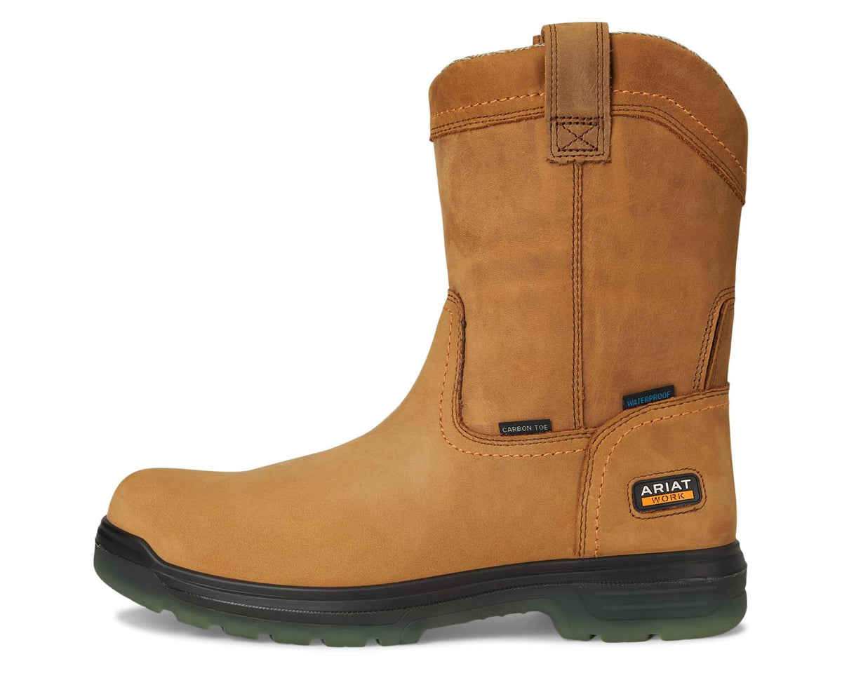 Men's Ariat Turbo Pull-On Carbon Toe Waterproof Aged Bark - Eurostride